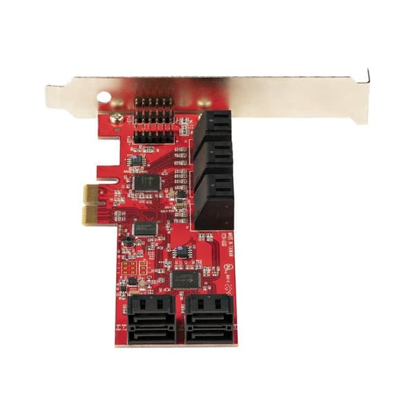 Startech 10P6G-PCIE-SATA-CARD PCI-kort Röd