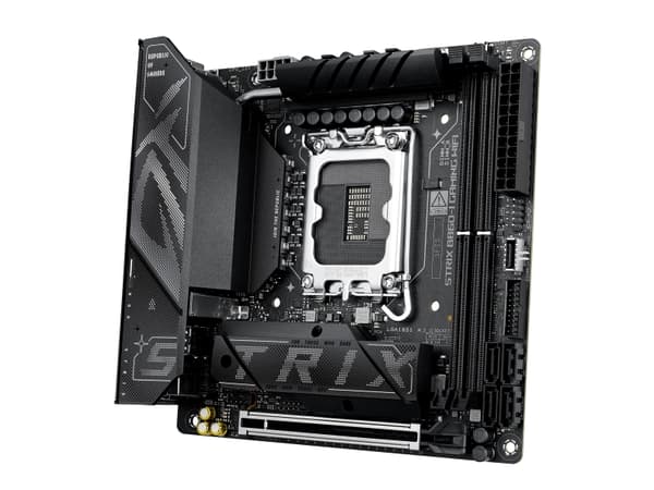 ASUS ROG STRIX B860-I GAMING WIFI, Intel, LGA 1851 (Socket V1), Intel Core Ultra (Series 2), DDR5-SDRAM, 128 GB, DIMM