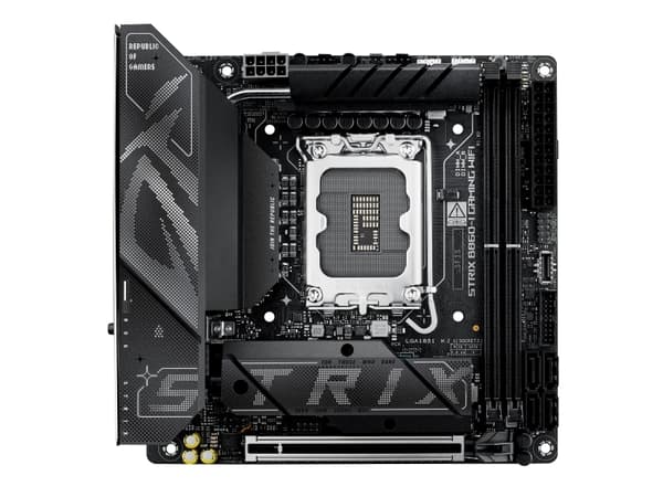 ASUS ROG STRIX B860-I GAMING WIFI, Intel, LGA 1851 (Socket V1), Intel Core Ultra (Series 2), DDR5-SDRAM, 128 GB, DIMM