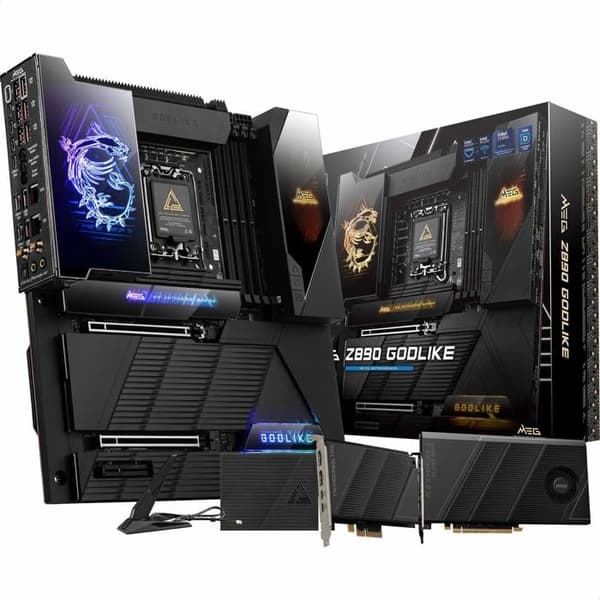 Moderkort - MSI - MEG Z890 Godlike - Socket LGA1700 - DDR5 SDRAM - 128 Go RAM max