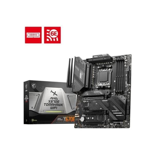 Moderkort - MSI - MAG X670E TOMAHAWK WIFI - AMD Socket AM5 - DDR5 - Wi-Fi 6E