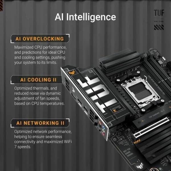 Hovedkort Asus TUF GAMING X870-PLUS WIFI AMD AM5 AMD