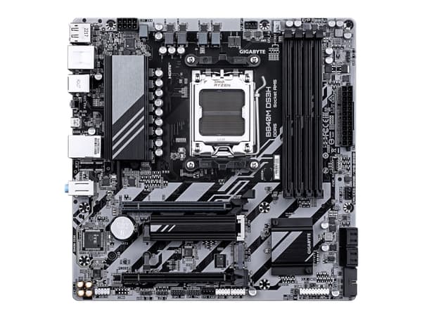 Gigabyte B840M DS3H - Hovedkort - micro ATX - Socket AM5 - AMD B840 Chipset - USB-C 3.2 Gen 1, USB 3.2 Gen 1 - 2.5 Gigabit LAN - innbygd grafikk (CPU
