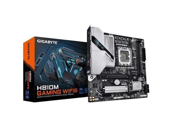 Gigabyte H810M GAMING WIFI6 - Hovedkort - micro ATX - LGA1851-sokkel - H810 Chipset - USB-C 3.2 Gen 1, USB 3.2 Gen 1 - Wi-Fi 6, Bluetooth, 2.5 Gigabi