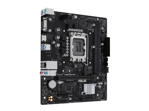 ASUS PRIME H610M-R-SI - Hovedkort - micro ATX - LGA1700-sokkel - H610 Chipset - USB 3.2 Gen 1 - Gigabit LAN - innbygd grafikk (CPU kreves) - HD-lyd (