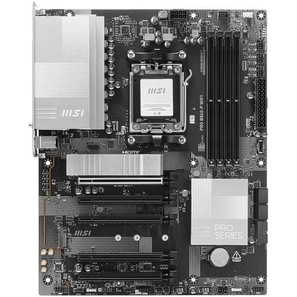 Moderkort - MSI - PRO B840-P WIFI - AM5 - DDR5 - Wi-Fi 7 - 2.5 GbE