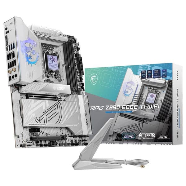 Moderkort ATX - MSI - MPG Z890 EDGE TI WIFI - 4x DDR5 - M.2 PCIe 5.0 - Thunderbolt 4