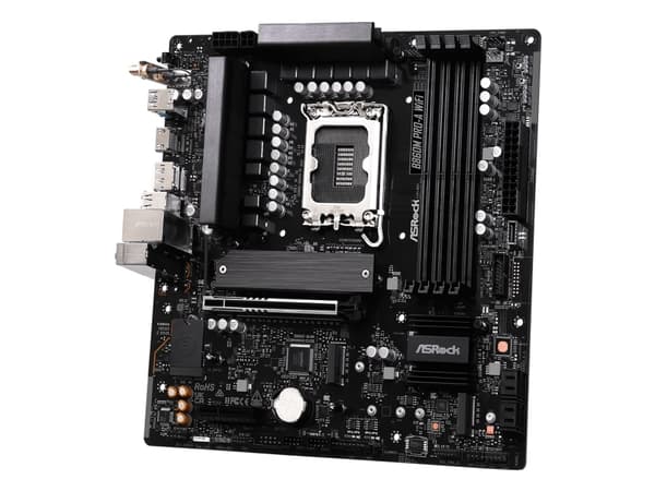 ASRock B860M Pro-A WiFi - Emolevy - micro ATX - LGA1851-asennuspaikka - B860-piirisarja - USB-C 3.2 Gen 2x2, USB-C 3.2 Gen 1, USB 3.2 Gen 1 - 2,5 gig