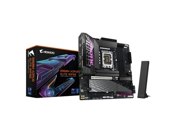 AORUS B860M ELITE WIFI6E - Hovedkort - micro ATX - LGA1851-sokkel - AMD B850 Chipset - USB-C 3.2 Gen 1, USB 3.2 Gen 2, USB 3.2 Gen 1, USB4 - Bluetoot