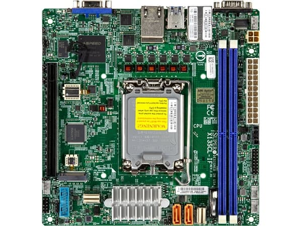 Supermicro X13SCL-IF, Intel, LGA 1700, Intel® Pentium®, Intel® Xeon®, DDR5-SDRAM, 128 GB, DIMM