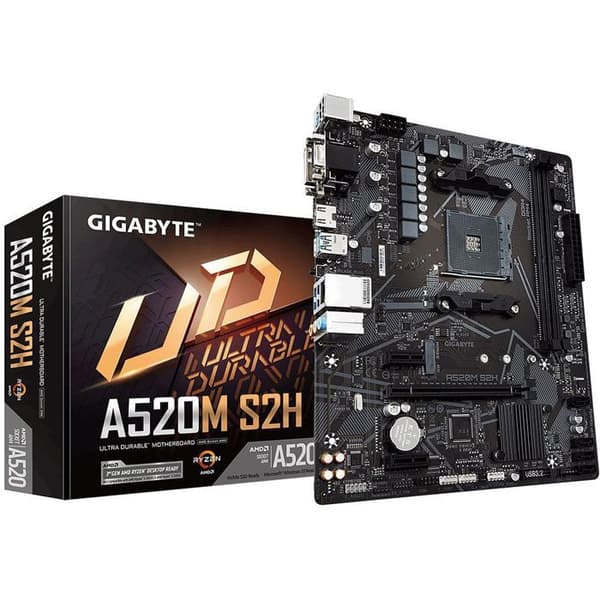 Gigabyte A520M S2H (AM4) Micro ATX Moderkort