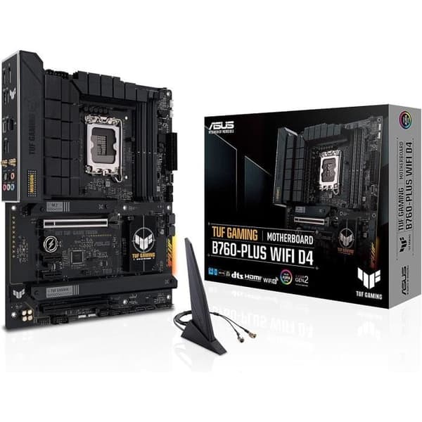 Moderkort - ASUS - TUF Gaming B760-PLUS WiFi D4 - DDR4 - 64 GB - Sockel LGA1700
