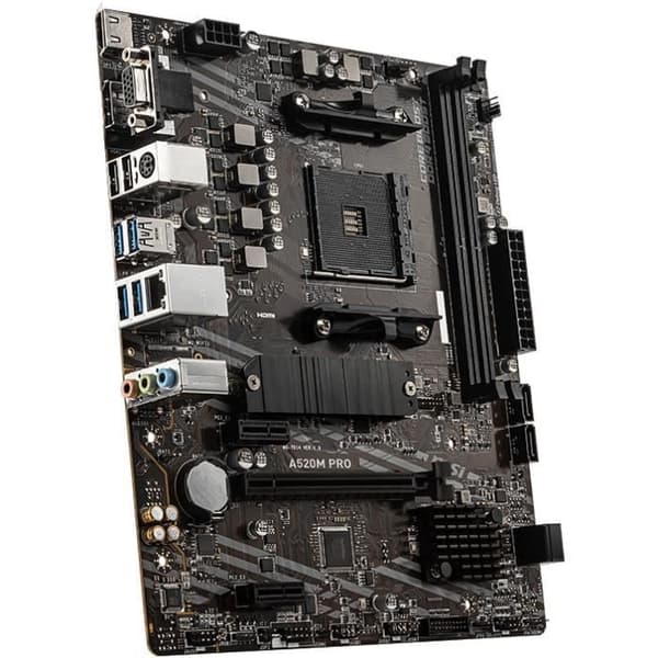 Moderkort - MSI - A520M Pro - Micro ATX - AMD A520 - DDR4 upp till 4600 MHz (OC)