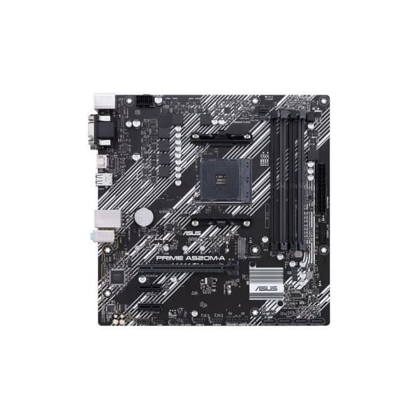 Moderkort - ASUS - PRIME A520M-A II/CSM - Socket AM4 - DDR4 SDRAM - SATA-600