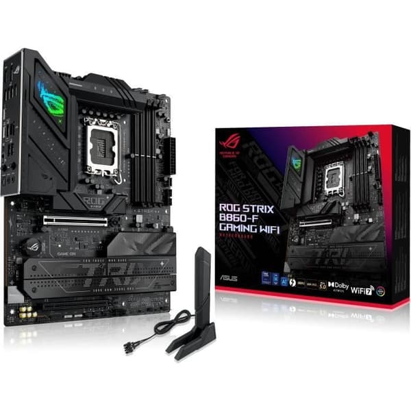 Moderkort ATX - ASUS - ROG Strix B860-F Gaming WiFi - Avancerad AI - Wi-Fi 7 - Sockel LGA 1851