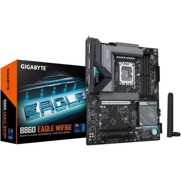 Moderkort - GIGABYTE - B860 EAGLE WIFI6E - DDR5 - PCIe 5.0 - WiFi 6E