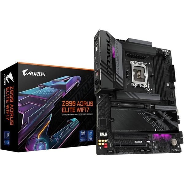 Moderkort - GIGABYTE - Z890 A ELITE WIFI7 - Socket 1851 - Thunderbolt 4 - LAN 2,5 GbE - Wi-Fi 7/Bluetooth 5.4