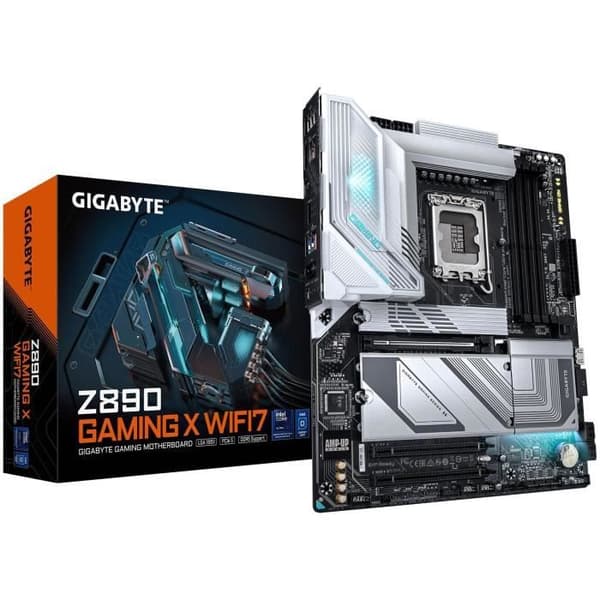 Moderkort - GIGABYTE - Z890 GAMING X WIFI7 - USB4 - LAN 2,5 GbE - Wi-Fi 7/Bluetooth 5.3