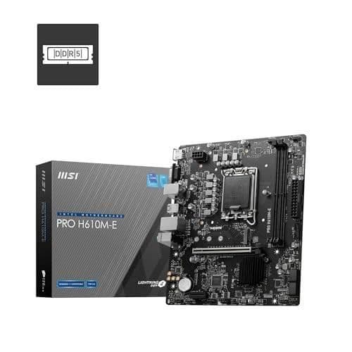 MSI Pro H610M-E moderkort - Socket 1700 - DDR5