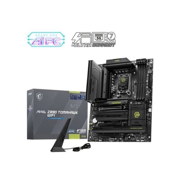 Moderkort - MSI - MAG Z890 TOMAHAWK WIFI - Wi-Fi 7, 5G LAN, Thunderbolt, PCIe 5.0, Intel Core Ultra