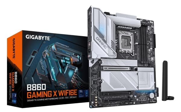 Gigabyte B860 GAMING X WIFI6E - Hovedkort - ATX - LGA1851-sokkel - AMD B850 Chipset - USB4, USB 3.2 Gen 2, USB 3.2 Gen 1 - Bluetooth, Wi-Fi 6E, Gigab