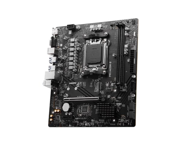 MSI PRO A620M-B - Hovedkort - micro ATX - Socket AM5 - AMD A620 Chipset - USB 3.2 Gen 1 - 2.5 Gigabit LAN - innbygd grafikk (CPU kreves) - HD-lyd (8-