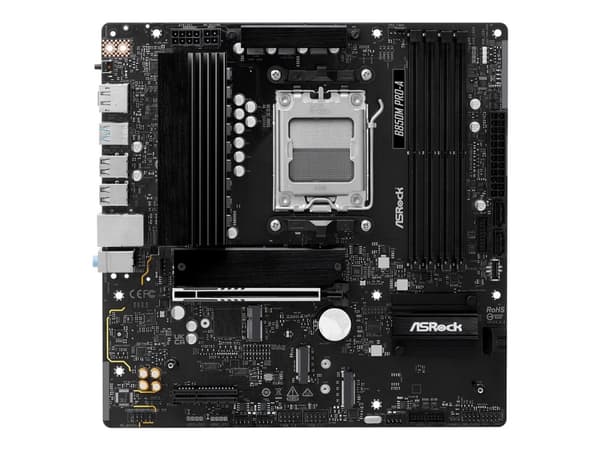 ASRock B850M Pro-A - Hovedkort - micro ATX - Socket AM5 - AMD B850 Chipset - USB 3.2 Gen 2, USB-C 3.2 Gen2, USB 3.2 Gen 1 - 2.5 Gigabit LAN - innbygd