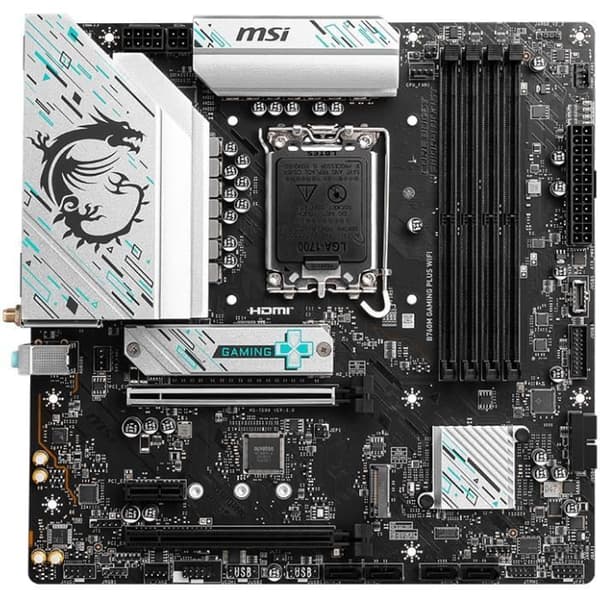 Moderkort - MSI - B760M Gaming Plus Wifi - Socket LGA 1700 - Wi-Fi 6 - DDR5 SDRAM
