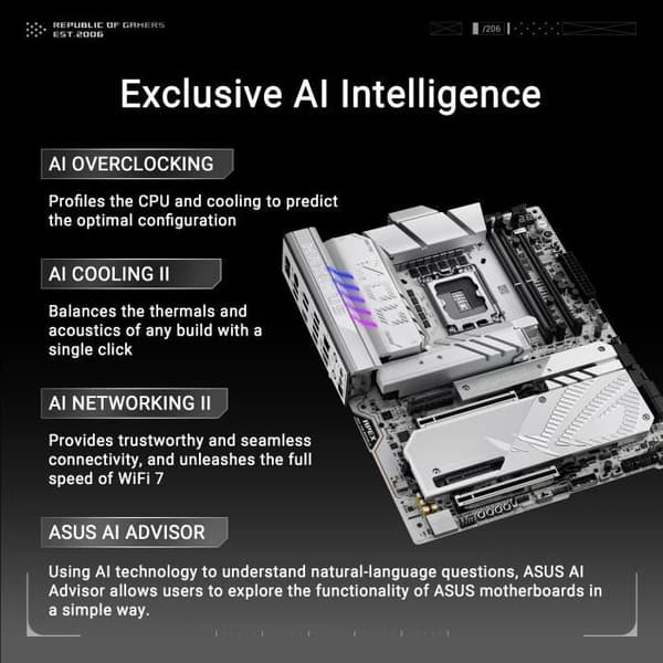Moderkort - ASUS - MAXIMUS Z890 APEX - Socket 1851 - DDR5 SDRAM - LAN 5 GbE