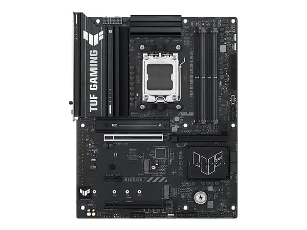 ASUS TUF GAMING B850-E WIFI, AMD, Sokkel AM5, AMD Ryzen 7000 Series, AMD Ryzen 8000 Series, AMD Ryzen 9000 Series, DDR5-SDRAM, 256 GB, DIMM