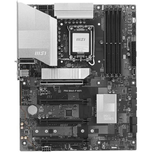 Moderkort - MSI - PRO B860-P WIFI - LGA 1851 - DDR5-SDRAM - Wi-Fi 7 - ATX