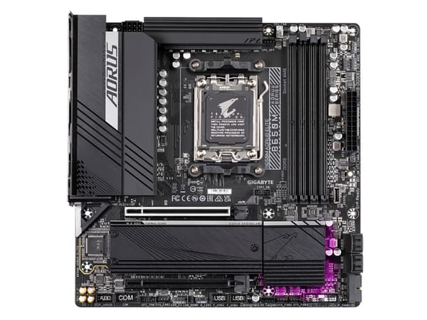 AORUS B650M ELITE - 1.0 - hovedkort - micro ATX - Socket AM5 - AMD B650 Chipset - USB 3.2 Gen 2, USB-C 3.2 Gen2, USB 3.2 Gen 1, USB-C 3.2 Gen 2x2 - 2