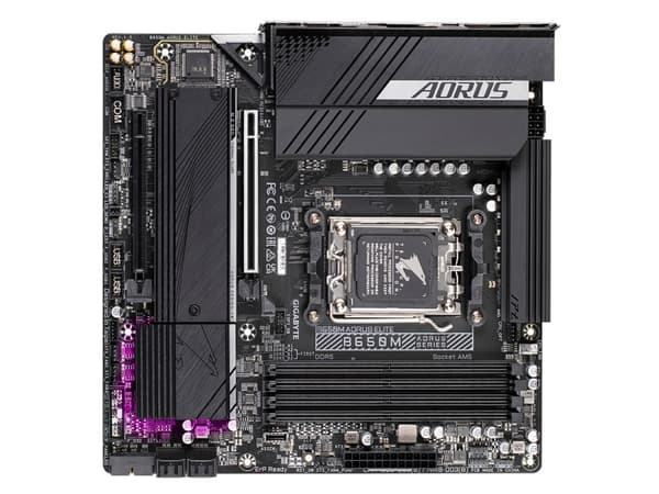 AORUS B650M ELITE - 1.0 - hovedkort - micro ATX - Socket AM5 - AMD B650 Chipset - USB 3.2 Gen 2, USB-C 3.2 Gen2, USB 3.2 Gen 1, USB-C 3.2 Gen 2x2 - 2