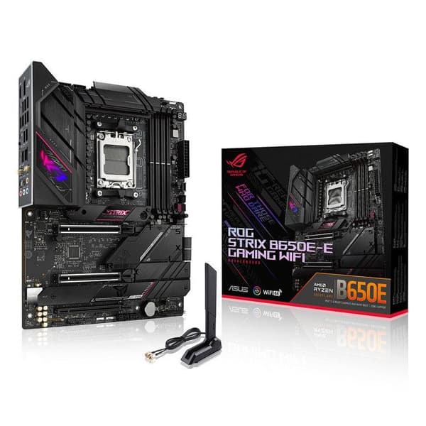 Moderkort - ASUS - ROG STRIX B650E-E GAMING WIFI - Wi-Fi 6E - DDR5 - PCIe 5.0