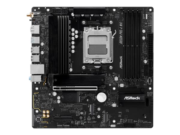 Asrock B850M Pro-A WiFi, AMD, Sokkel AM5, AMD Ryzen 7000-serien, AMD Ryzen 8000-serien, AMD Ryzen 9000-serien, Sokkel AM5, DDR5-SDRAM, 256 GB