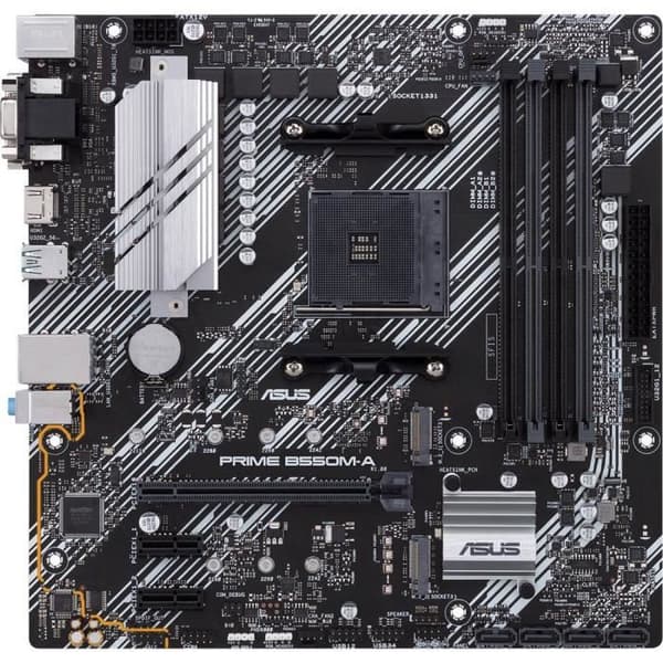 Moderkort - ASUS - PRIME B550M-A/CSM - Sockel AM4 - Micro ATX - WiFi 6 - 2x M.2