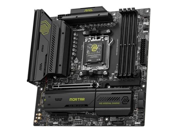 MSI MAG B850M MORTAR WIFI, AMD, Sokkel AM5, AMD Ryzen 7000 Series, AMD Ryzen 8000 Series, AMD Ryzen 9000 Series, Sokkel AM5, DDR5-SDRAM, 256 GB