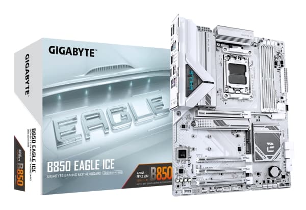 GIGABYTE B850 EAGLE ICE, AMD, Sokkel AM5, AMD Ryzen 7000 Series, AMD Ryzen 8000 Series, AMD Ryzen 9000 Series, Sokkel AM5, DDR5-SDRAM, 256 GB