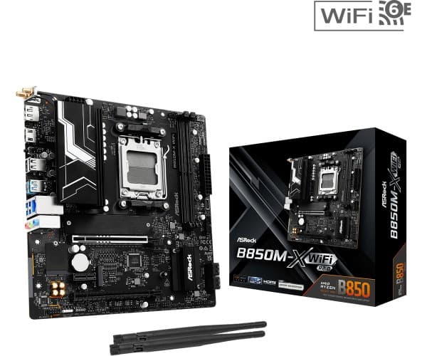 ASRock B850M-X WiFi R2.0 AM5 detaljhandel - AMD Socket AM5 (Ryzen Zen4) (90-MXBSH0-A0UAYZ)