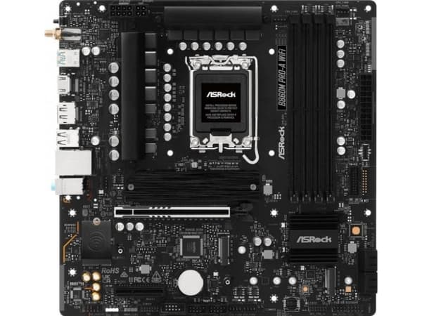 ASRock B860M Pro-A WiFi - Hovedkort - micro ATX - LGA1851-sokkel - B860 Chipset - USB-C 3.2 Gen 2x2, USB-C 3.2 Gen 1, USB 3.2 Gen 1 - 2.5 Gigabit LAN