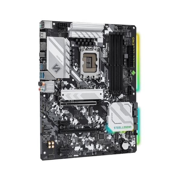 ASRock B660 Steel Legend moderkort - DDR4 SDRAM - SATA-600 - LGA1700 - 12:e generationens Intel® Core-processorer