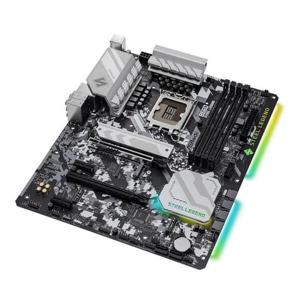 ASRock B660 Steel Legend moderkort - DDR4 SDRAM - SATA-600 - LGA1700 - 12:e generationens Intel® Core-processorer
