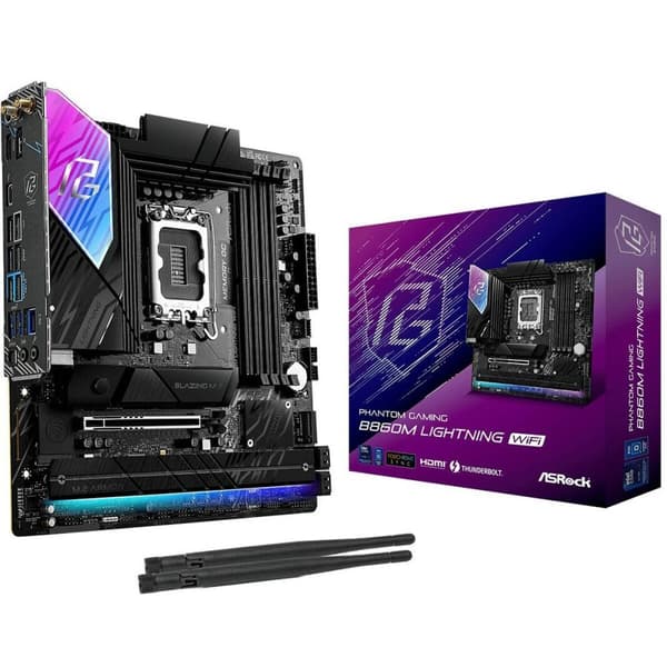 Moderkort ASRock B860M Lightning WiFi Intel B860