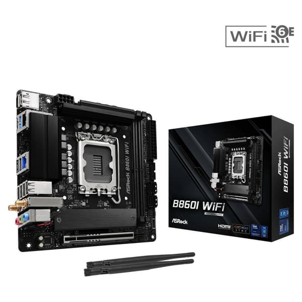 Moderkort ASRock B860I WiFi Intel B860 LGA 1851