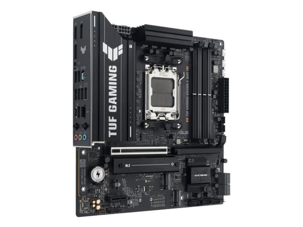 ASUS TUF GAMING B850M-E WIFI, AMD, AM5-sockel, AMD Ryzen 7000 Series, AMD Ryzen 8000 Series, AMD Ryzen 9000 Series, AM5-sockel, DDR5-SDRAM, 256 GB