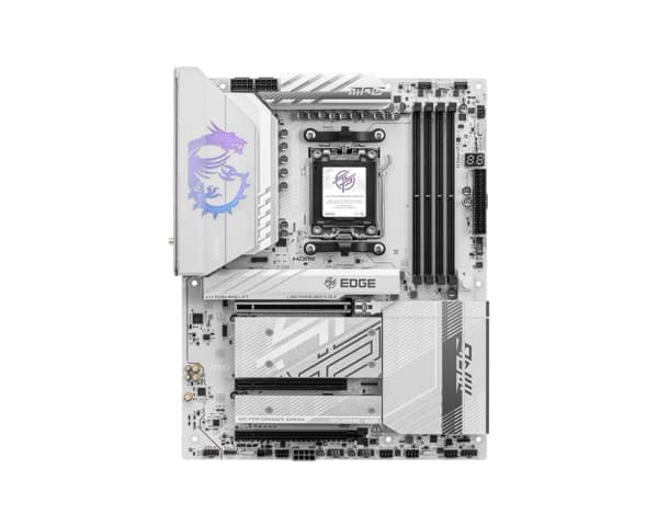 MSI MPG B850 EDGE TI WIFI - Moderkort - ATX - Socket AM5 - AMD B850 Chipuppsättning - USB-C 3.2 Gen 2x2, USB-C 3.2 Gen2, USB 3.2 Gen 2, USB 3.2 Gen 1