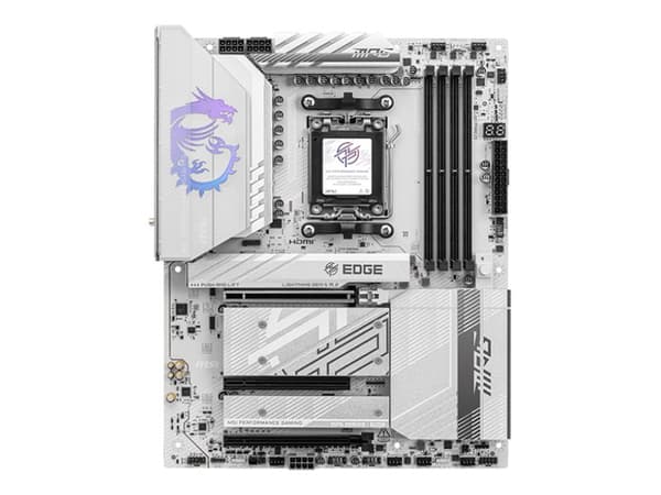 MSI MPG B850 EDGE TI WIFI - Moderkort - ATX - Socket AM5 - AMD B850 Chipuppsättning - USB-C 3.2 Gen 2x2, USB-C 3.2 Gen2, USB 3.2 Gen 2, USB 3.2 Gen 1