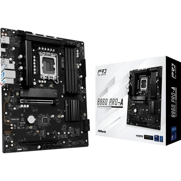 Moderkort ASRock B860 Pro-A Intel B860 LGA 1851