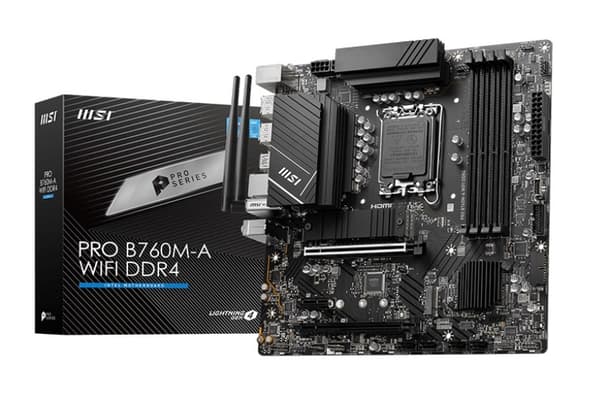 MSI PRO B760M-A WIFI DDR4 emolevy Intel B760 LGA 1700 micro ATX