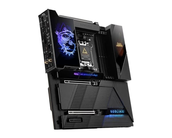 MSI MEG X870E GODLIKE - Moderkort - utökad ATX - Socket AM5 - AMD X870E Chipuppsättning - USB-C 3.2 Gen 2x2, USB 3.2 Gen 2, USB 3.2 Gen 1, USB4 - Blu